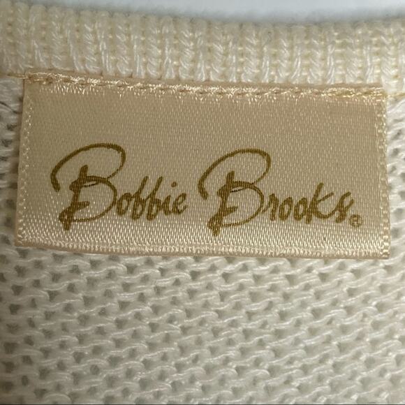 Vtg Y2K Bobbie Brooks Knit Color Block Short Sleeve Crewneck Sweater Size Medium - Picture 4 of 7